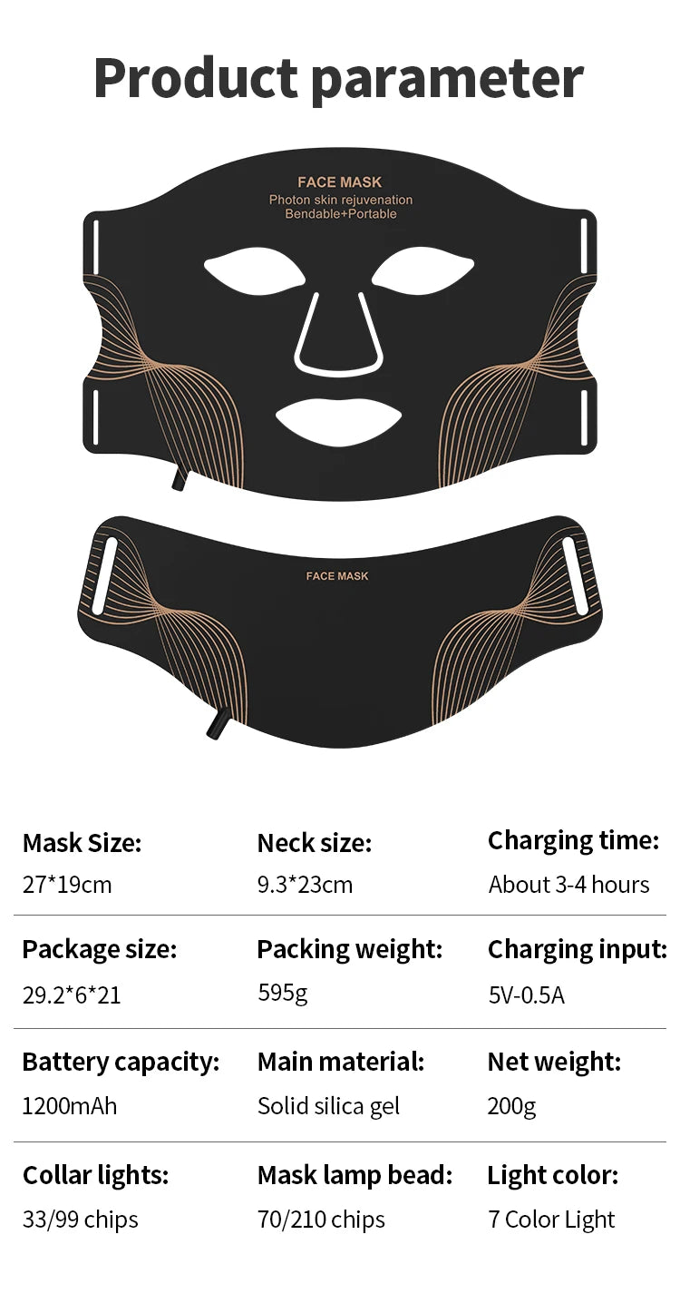 MORAH™ RevitaLight 7-in-1 LED Therapy Mask