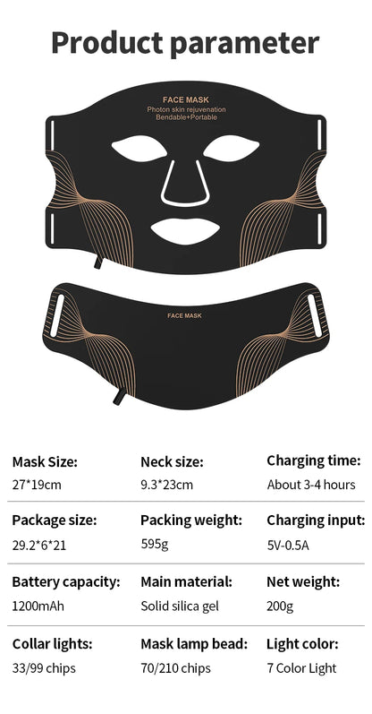MORAH™ RevitaLight 7-in-1 LED Therapy Mask